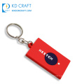 Petits gadgets promotionnels personnalisés en gros de chine en relief 2d porte-clés logo étoile en caoutchouc pvc souple